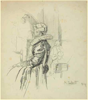 STUDIO STUDY OF A LADY IN COSTUME Image